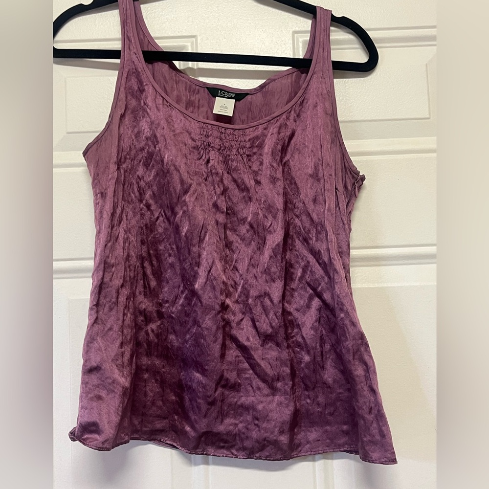 Jcrew  Purple Silk cotton  Tank Top